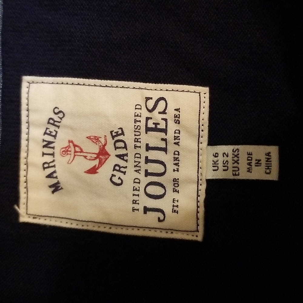 Joules navy and white striped dress - Picture 8 of 10